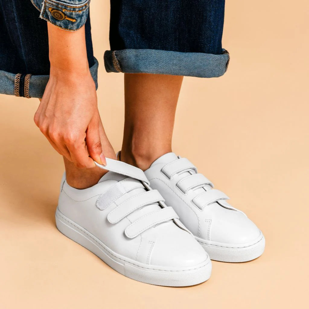 Baskets basses à triple bride pour femme