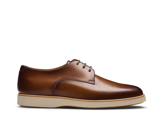 LEONE derbies en cuir tabac
