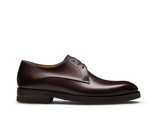 OMERO derby en cuir marron pour hommes