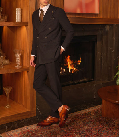 REGAL richelieus en cuir pour hommes