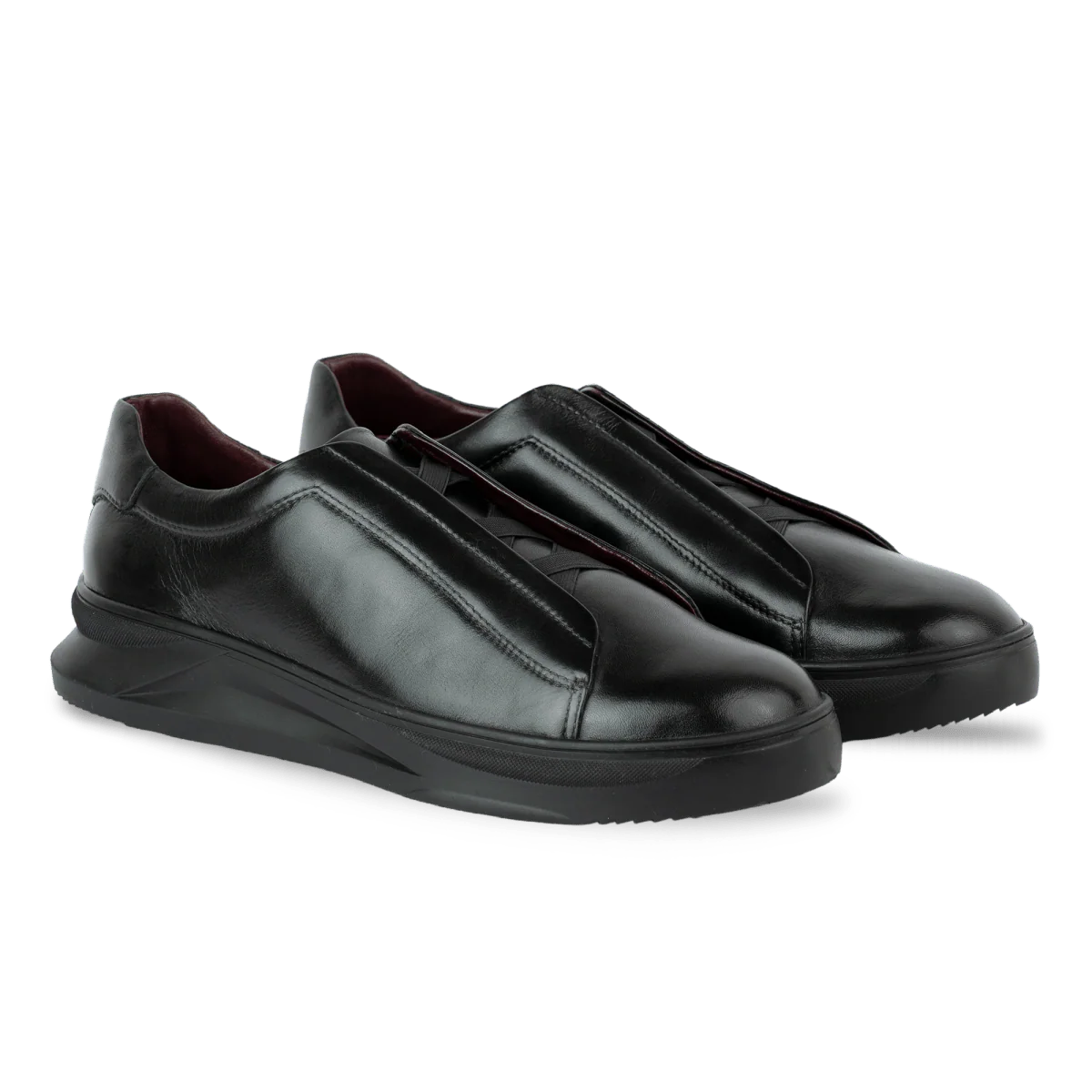 Skiller Sneakers Homme Cuir Noir